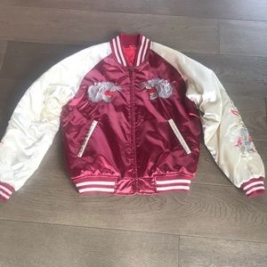 Satin Bomber Jacket !
